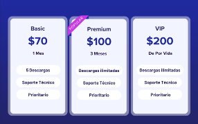 ¡Descargas ilimitadas!