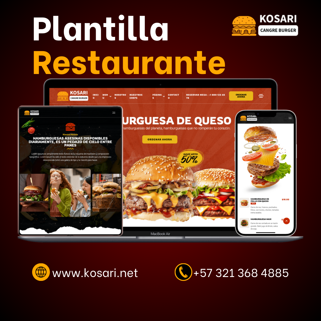 Cangre Burger - Plantilla Para Restaurantes