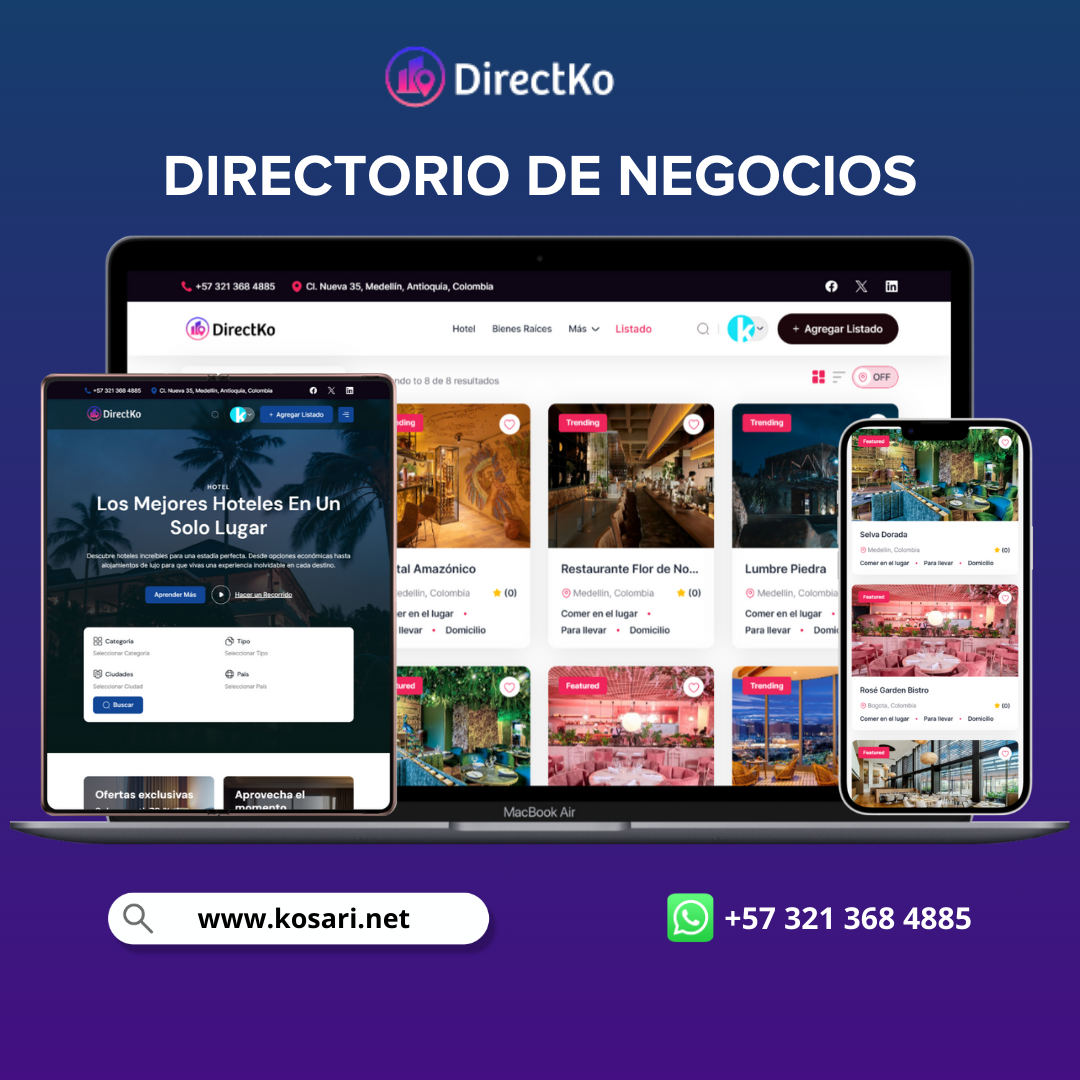 Directko - Sistema de Directorio de Negocios
